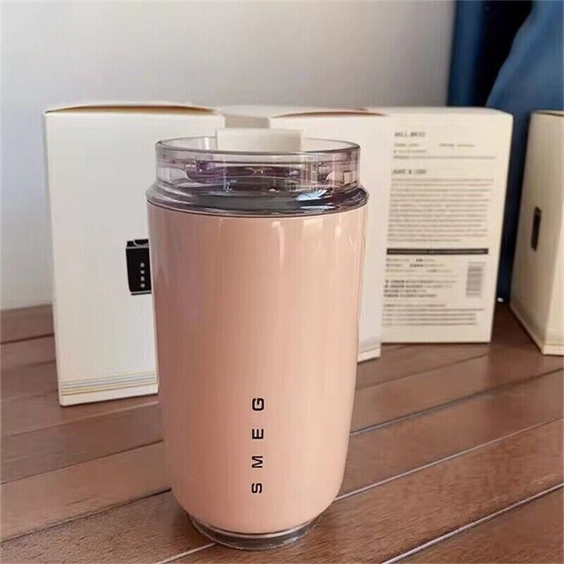 Coffee Mug Stainless Steel Travel Water Bottle Insulated Cup --pink