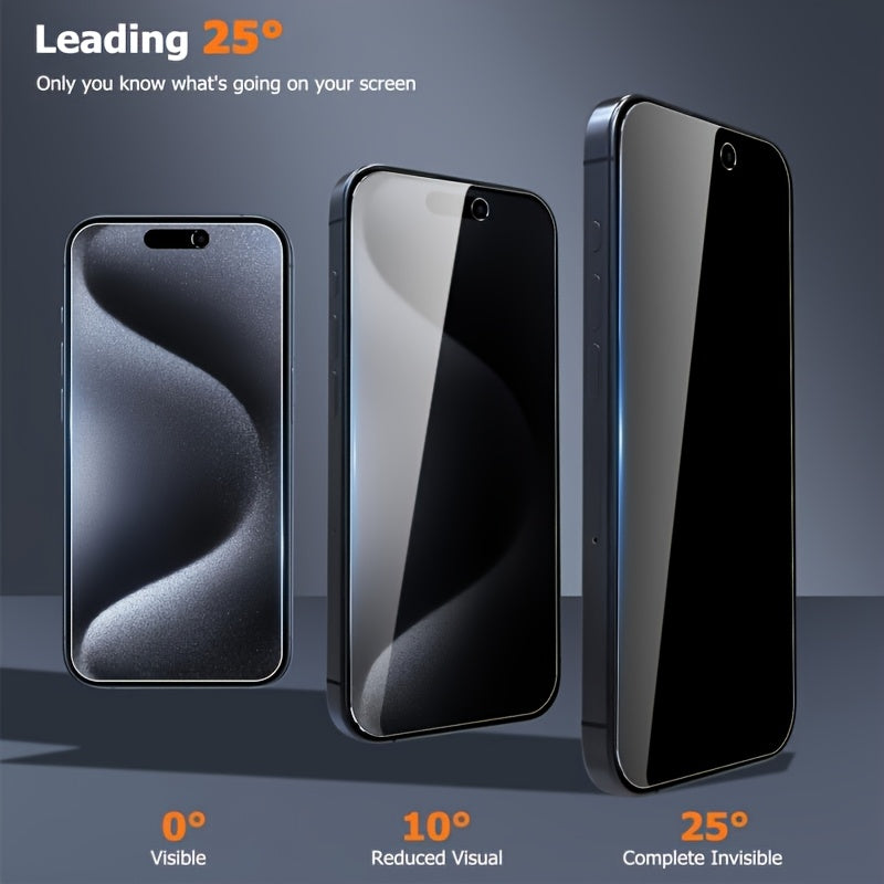 8pcs For Special Privacy Film, 4 Privacy Films 4 Lens Protectors HD Definition Front View 0.01s Lightning Touch Response 180 Protection Against Peeping, Anti Scratch, Anti-Smudge